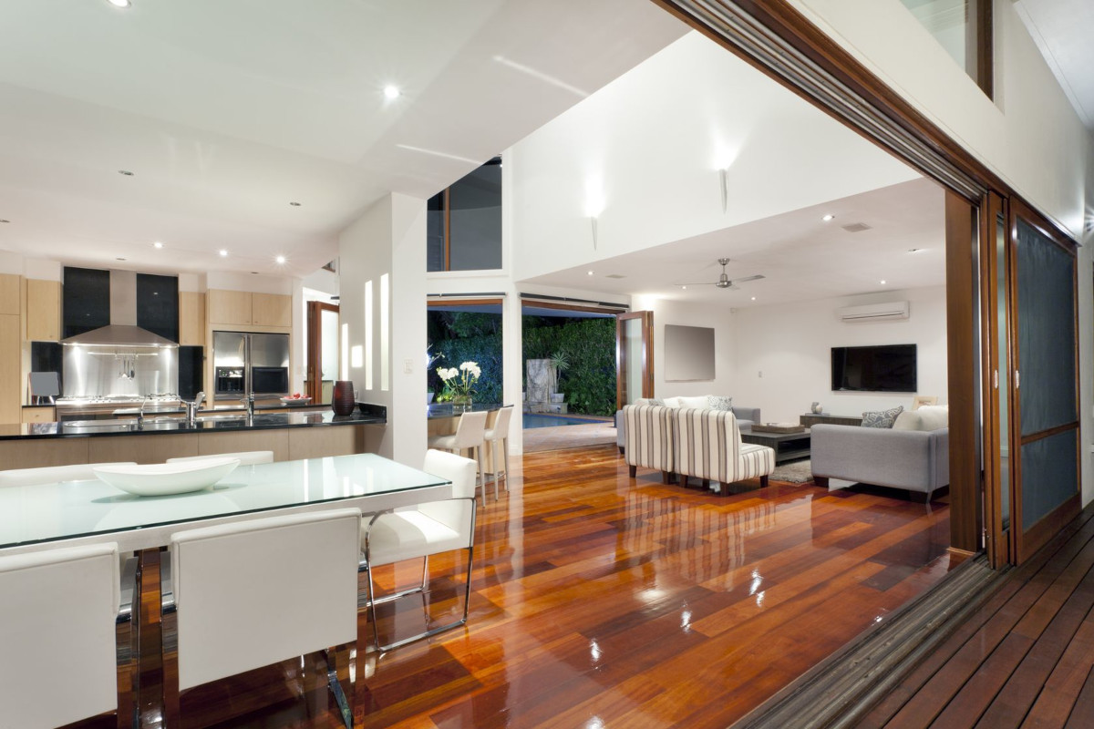 The interior of a newly designed home