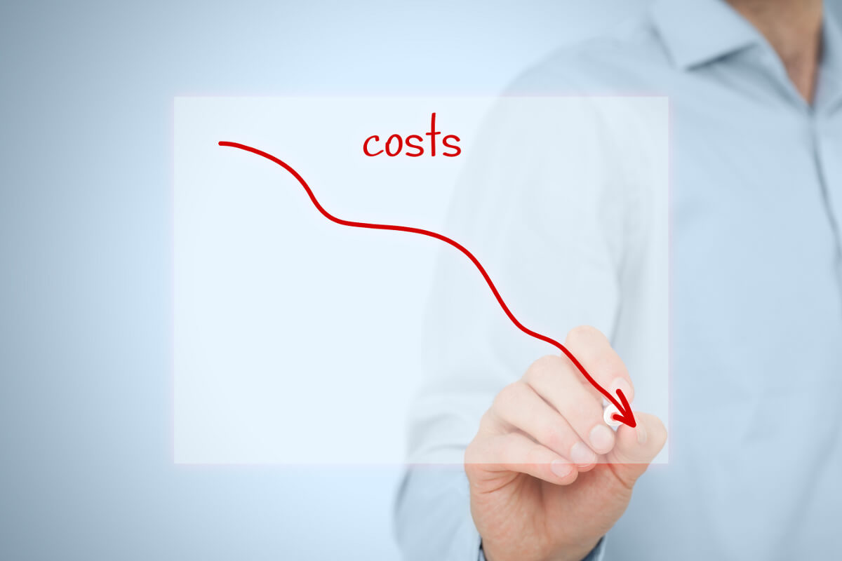 Cost going down chart